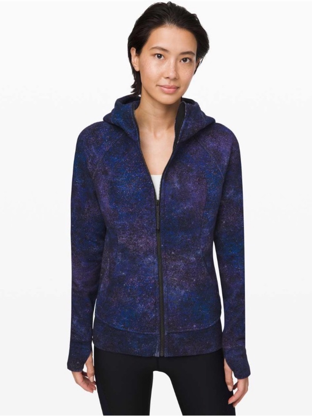 Lululemon Scuba Hoodie *Light Cotton Fleece in Polar Lights Blue Multi Size 8